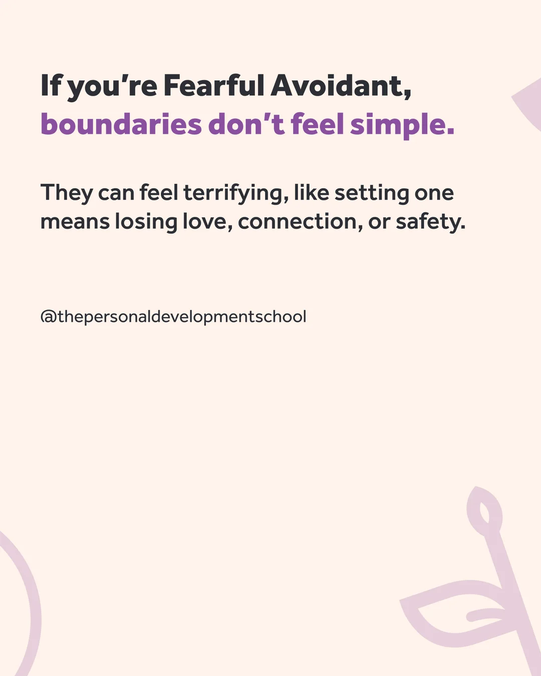 Why boundaries feel so hard for the fearful avoidant, slide 2 of 5