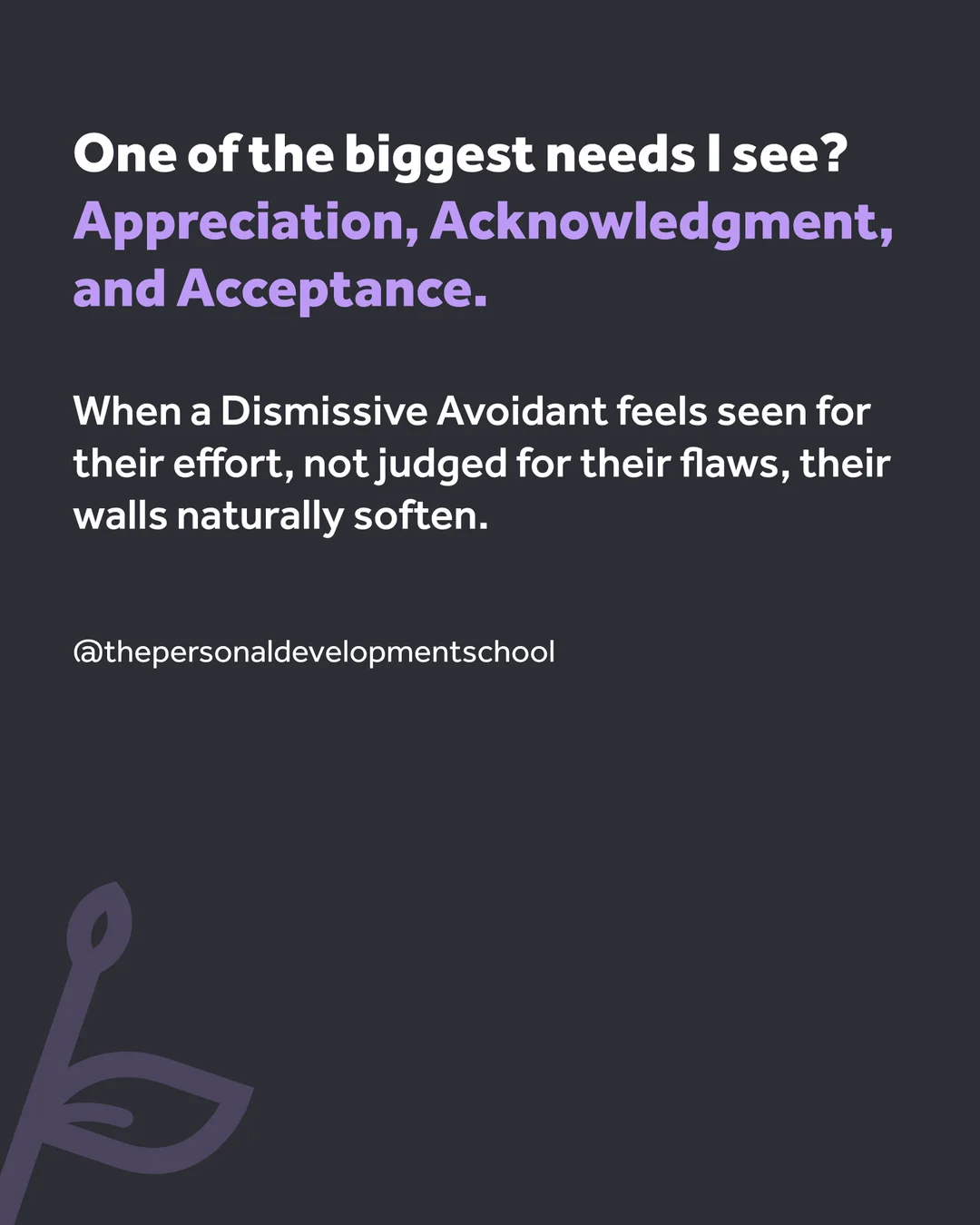 The truth about dismissive avoidant needs, slide 4 of 5