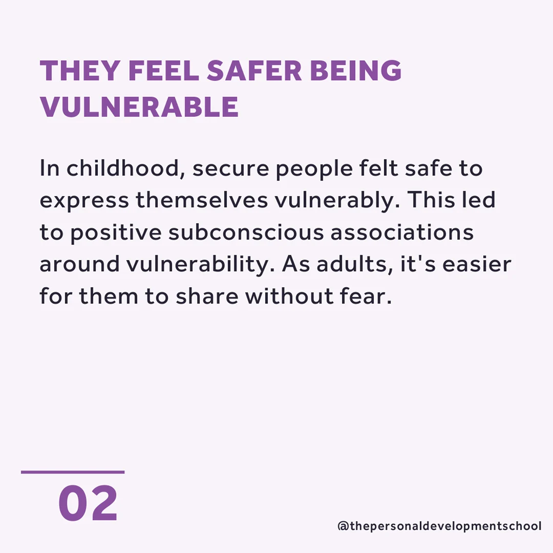 How does a secure person show up in the dating stage, slide 3 of 3
