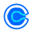 Blue stylized letter C logo with a circular arrow design inside.
