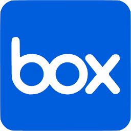 Box company logo in white on a blue rounded square background.
