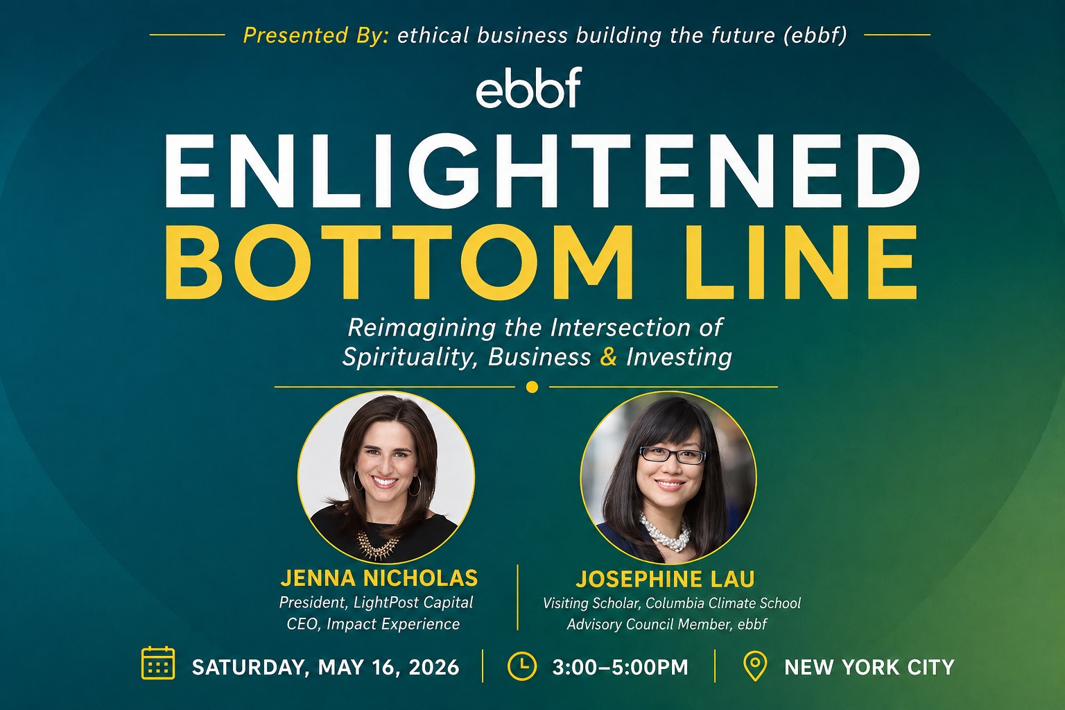 Enlightened Bottom Line — ebbf NYC chapter event