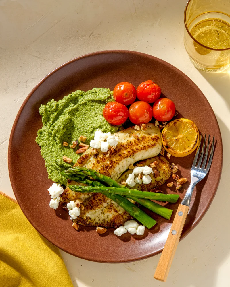 CookUnity plated meal with vegetables