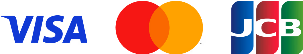 VISA Mastercard JCB のロゴ