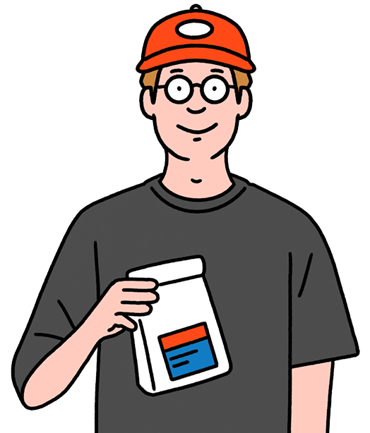コーヒースタッフ男性イラスト