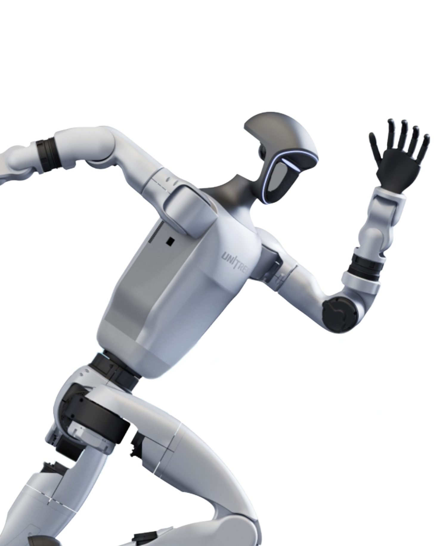 Unitree G1 humanoidní robot v pohybu 