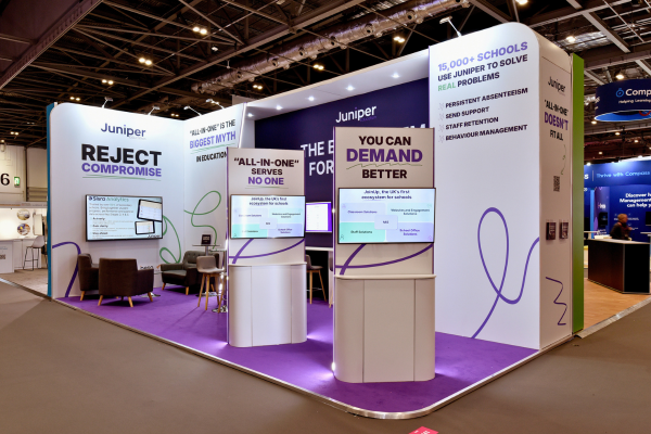 Photo of Juniper stand at BETT 2025