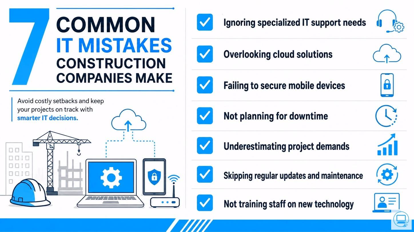 7 Common IT Mistakes Construction Companies Make