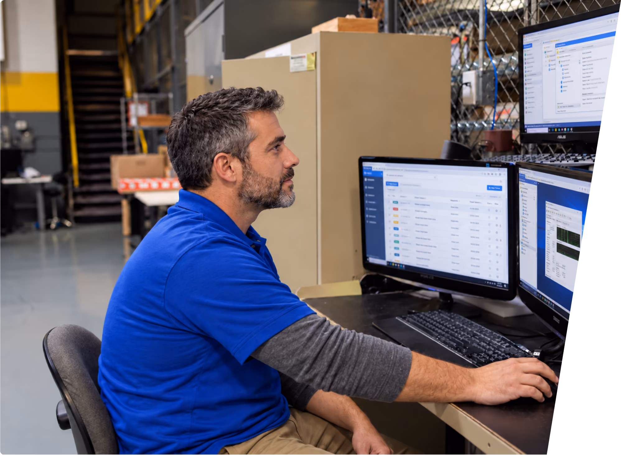 Leet security analyst monitoring systems