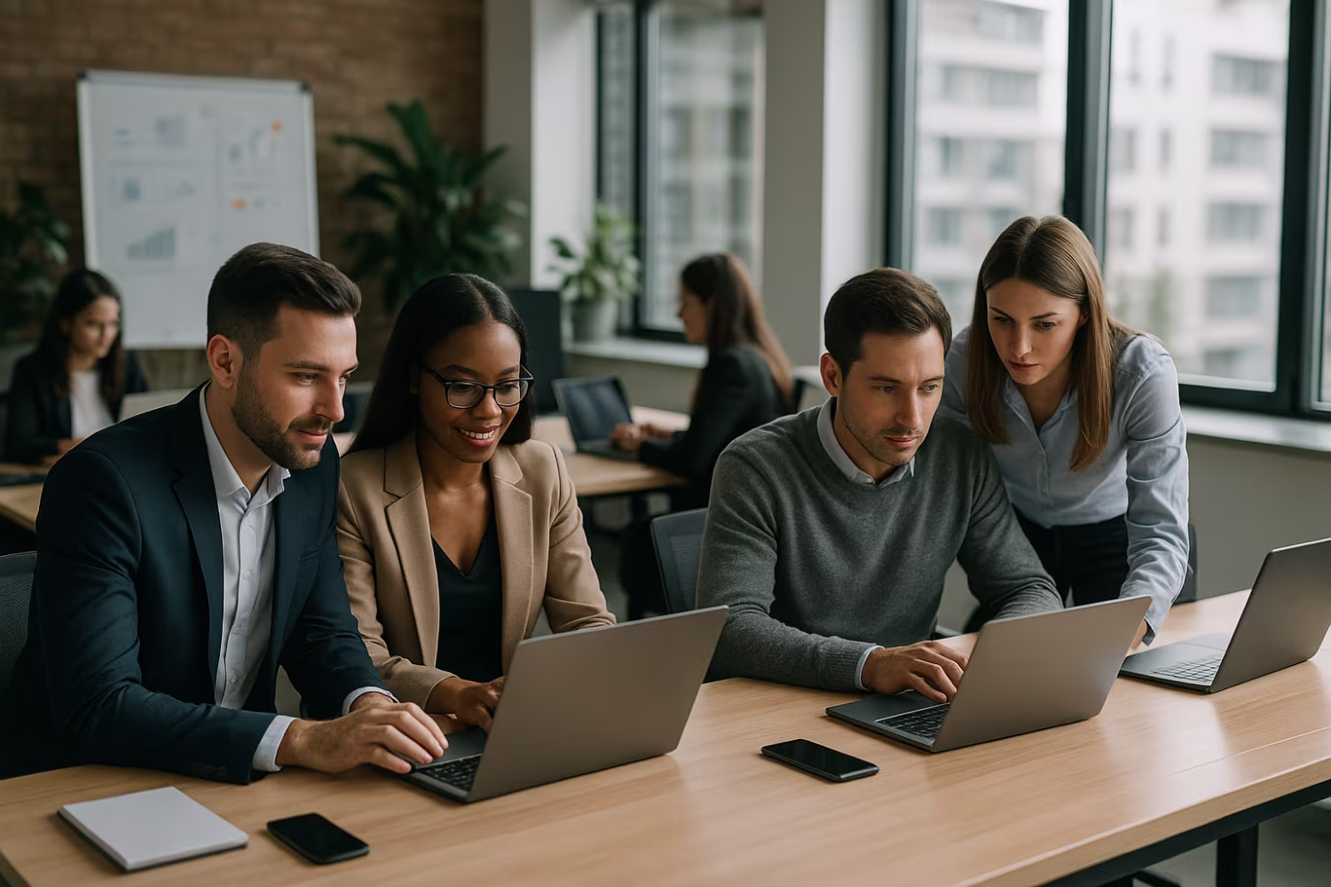 Team focused on cloud computing services