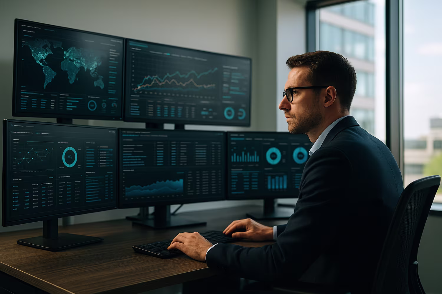 IT professional monitoring data analytics