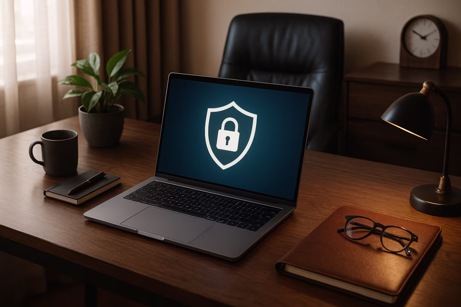 Professional remote work security office