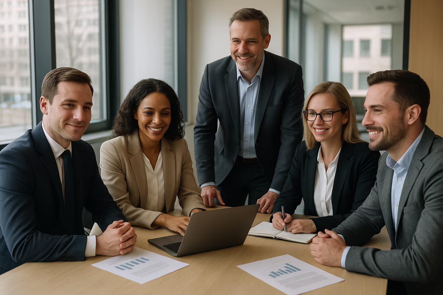 Professionals discussing zero trust security