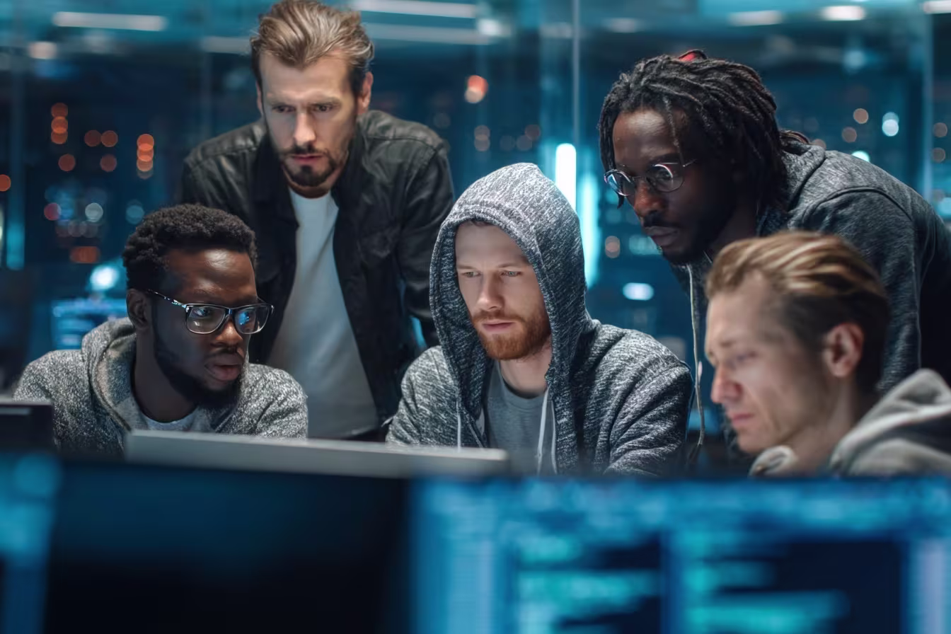 Diverse team responding to cybersecurity incident