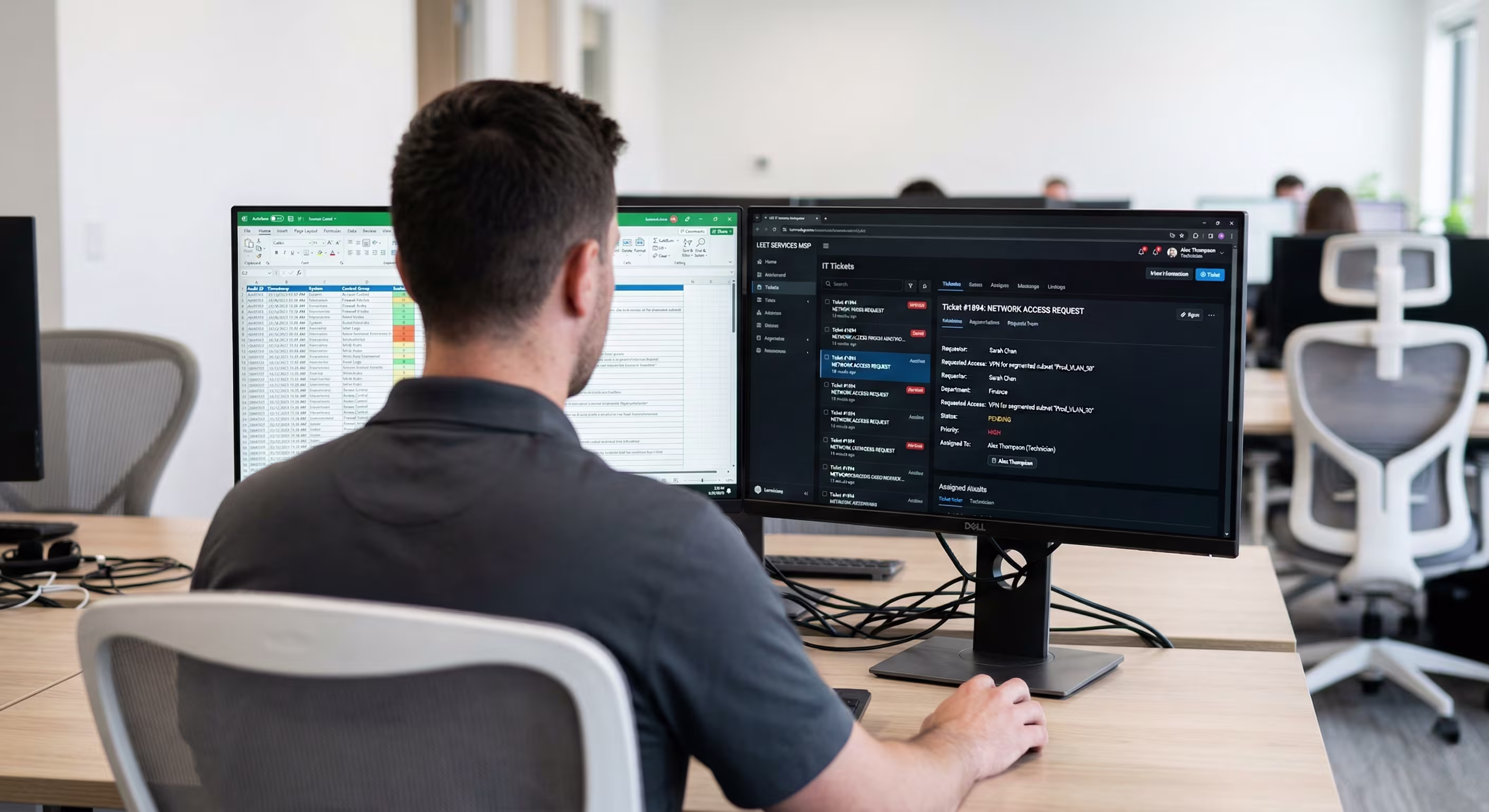 Professionals discussing network segmentation best practices