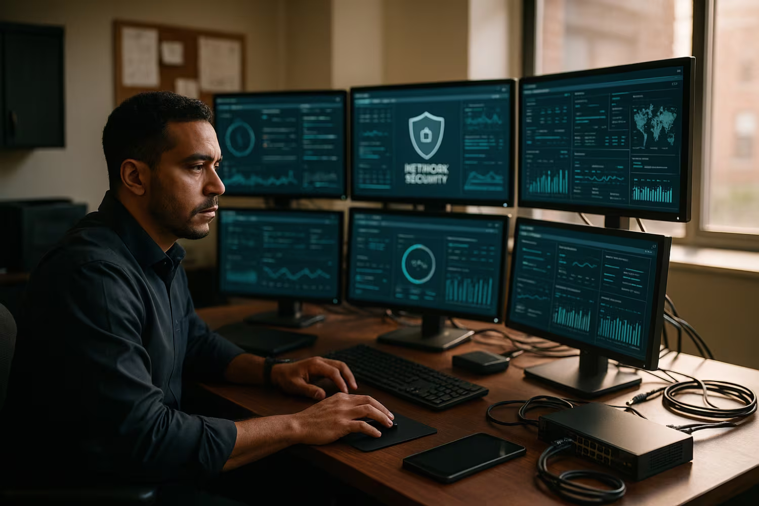 IT professional managing small business solutions