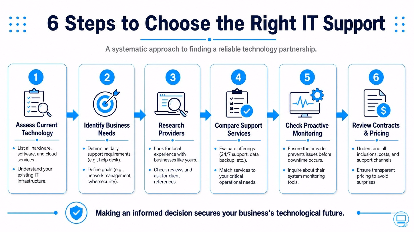 6 Steps to Choose the Right IT Support