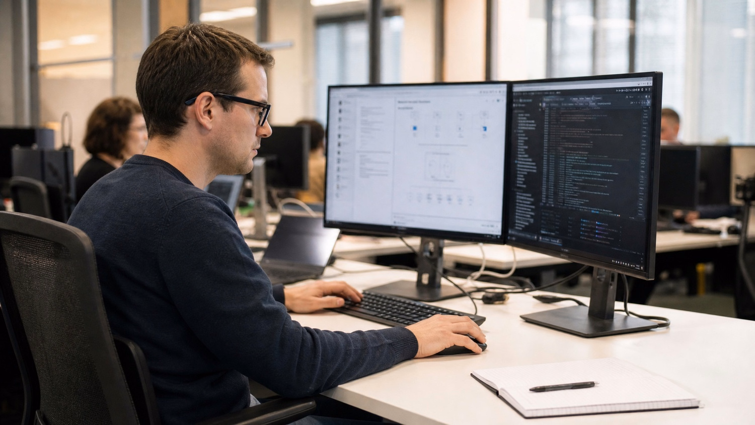 IT professional working at a desk on tasks related to IT Management: Best
