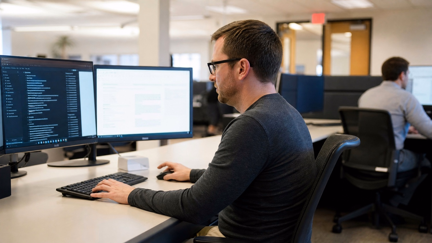 IT professional working at a desk on tasks related to IT Management: Best