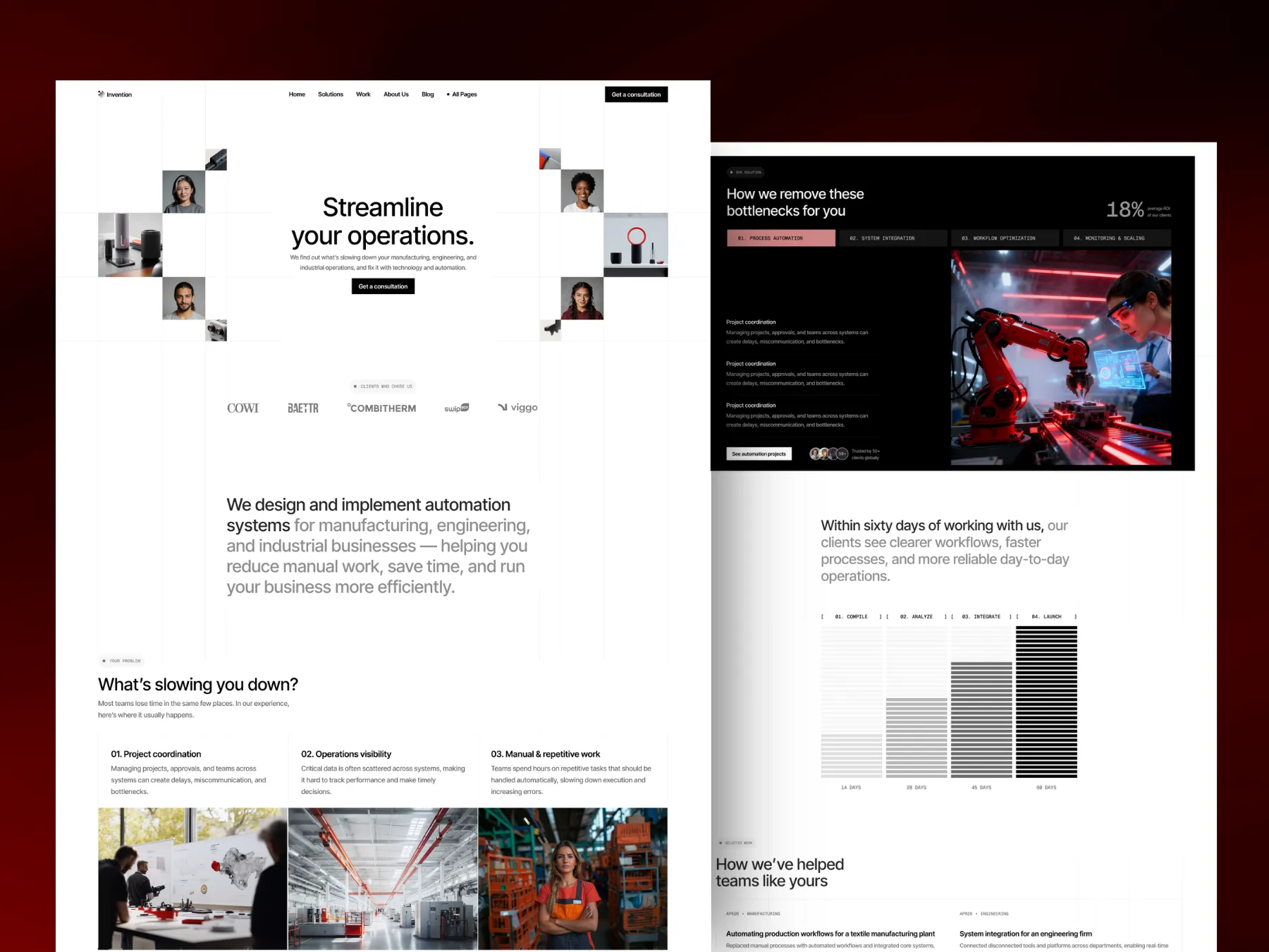 Industrious - Industrial Automation, Engineering, and Manufacturing Website Template for Webflow