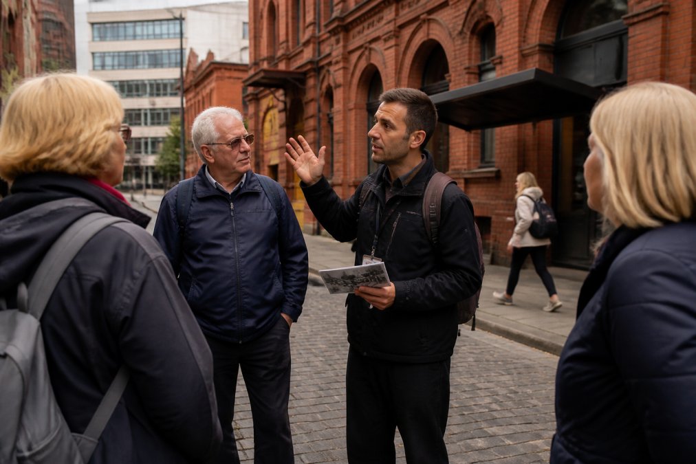 Visual roadmap for Manchester for good food tour