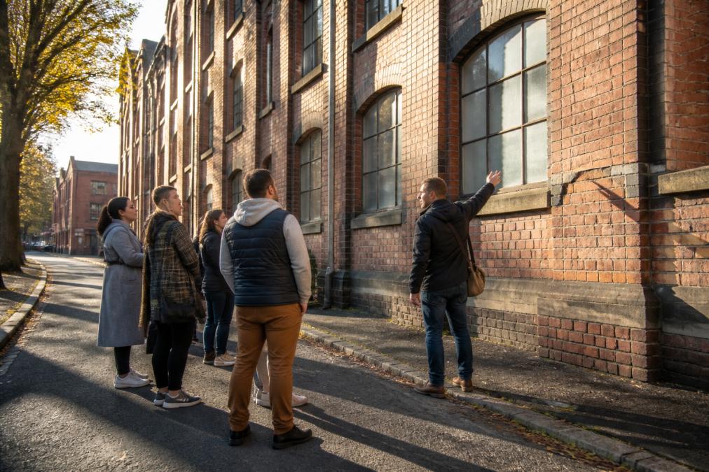Visual roadmap for Victorian, Cottonopolis for walking tours locals