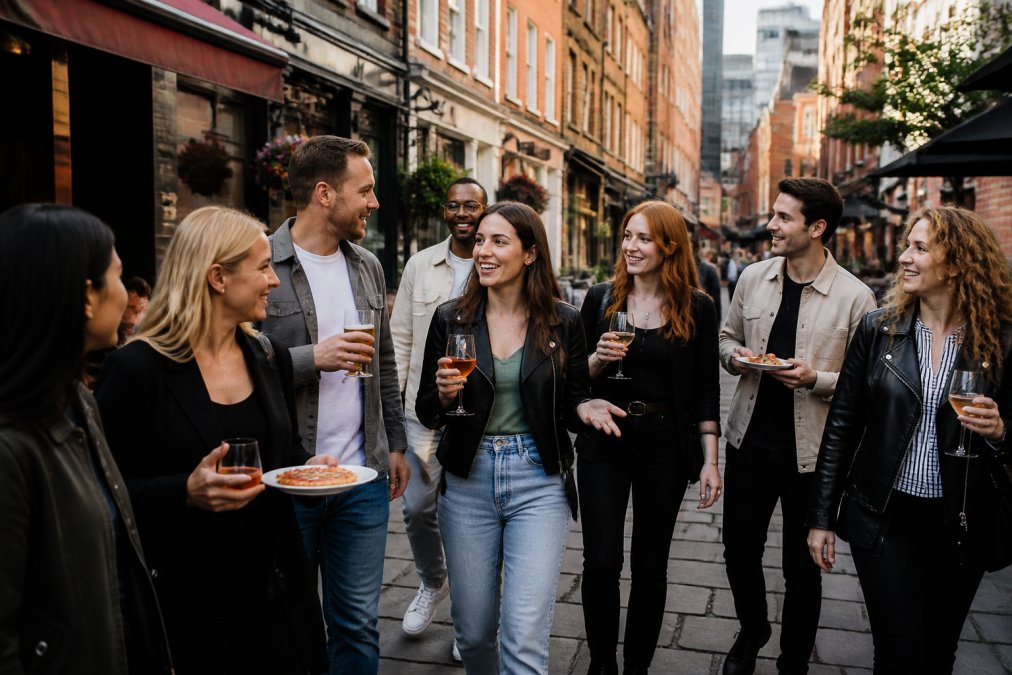 Professional illustration showing Manchester for unique birthday activities
