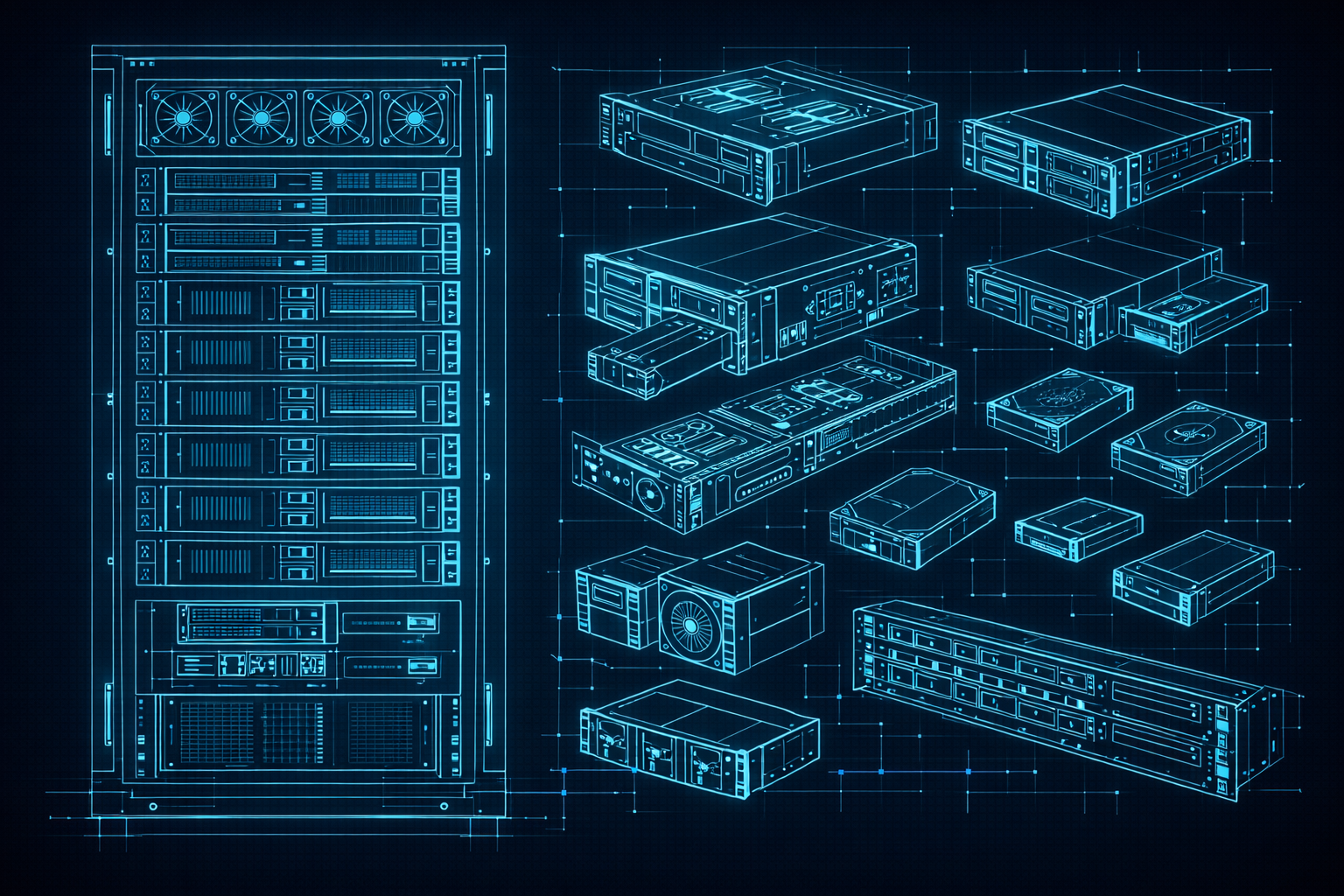 JetStor Server Blueprint Schematic