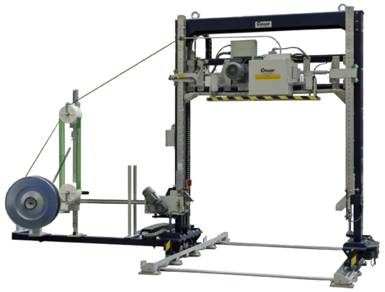 Pallet strapping machine