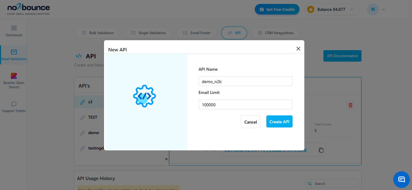 No2Bounce API Naming Page