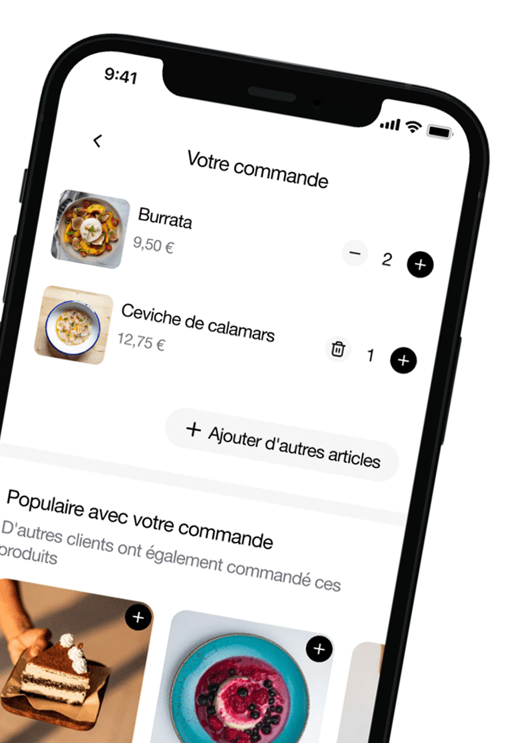 Exemple d'application dans un téléphone