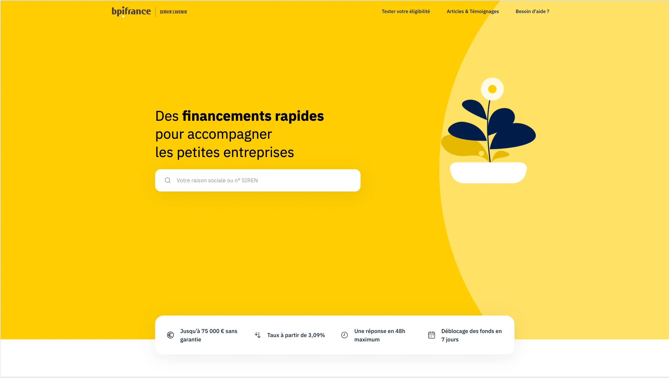 Bpi france - Simulateur Flash