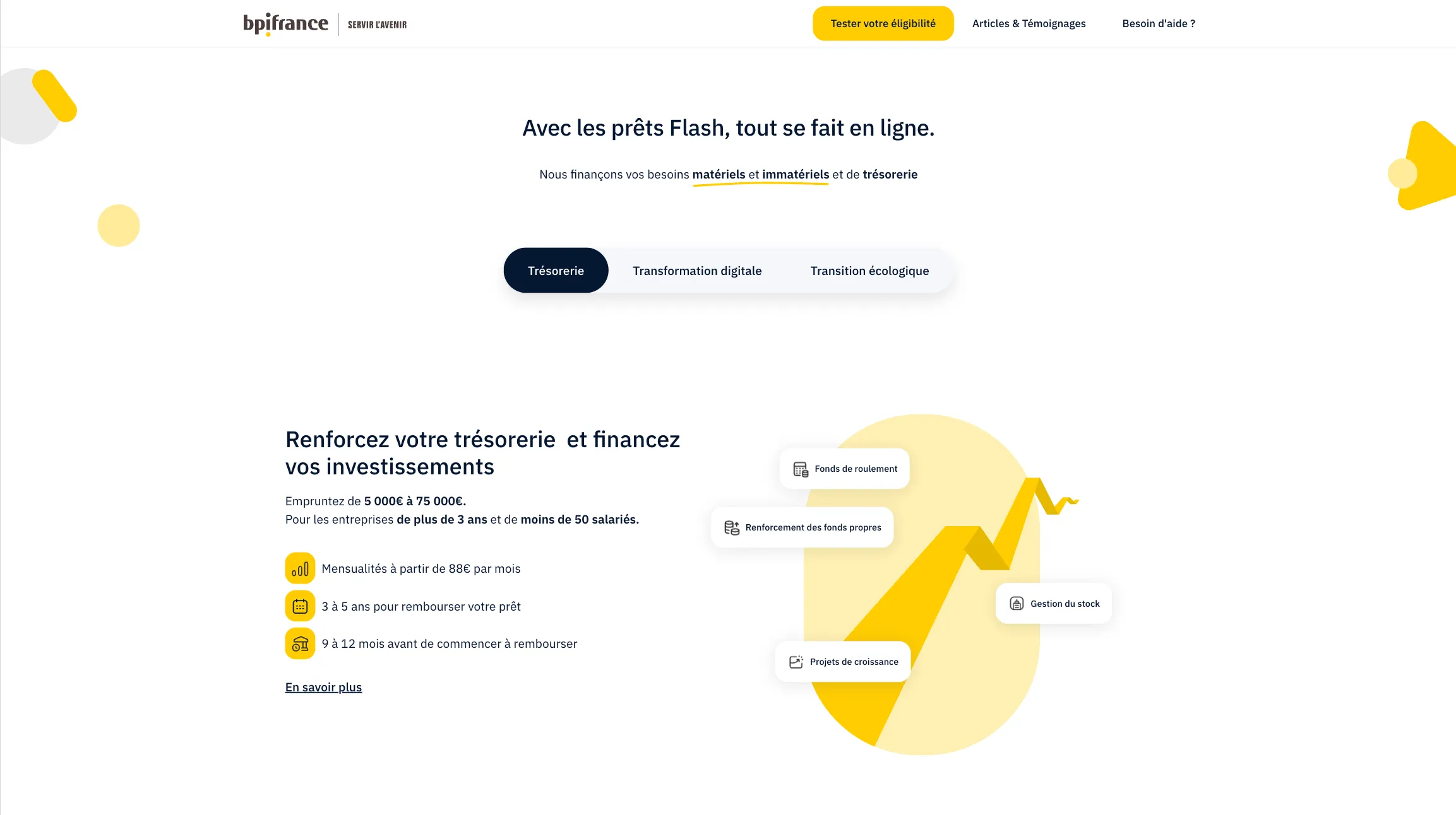 Bpi france - Simulateur Flash