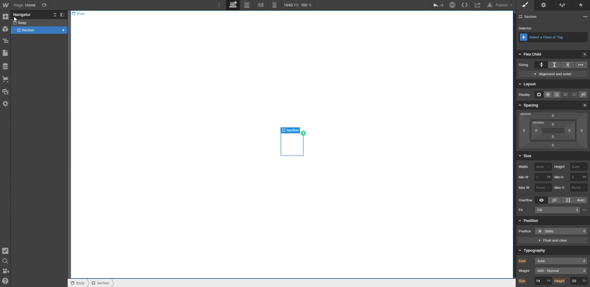 ajouter une image sur Webflow