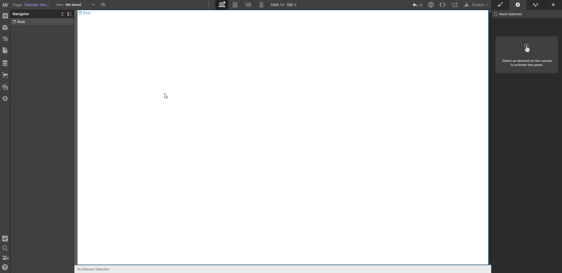 créer un footer sur Webflow