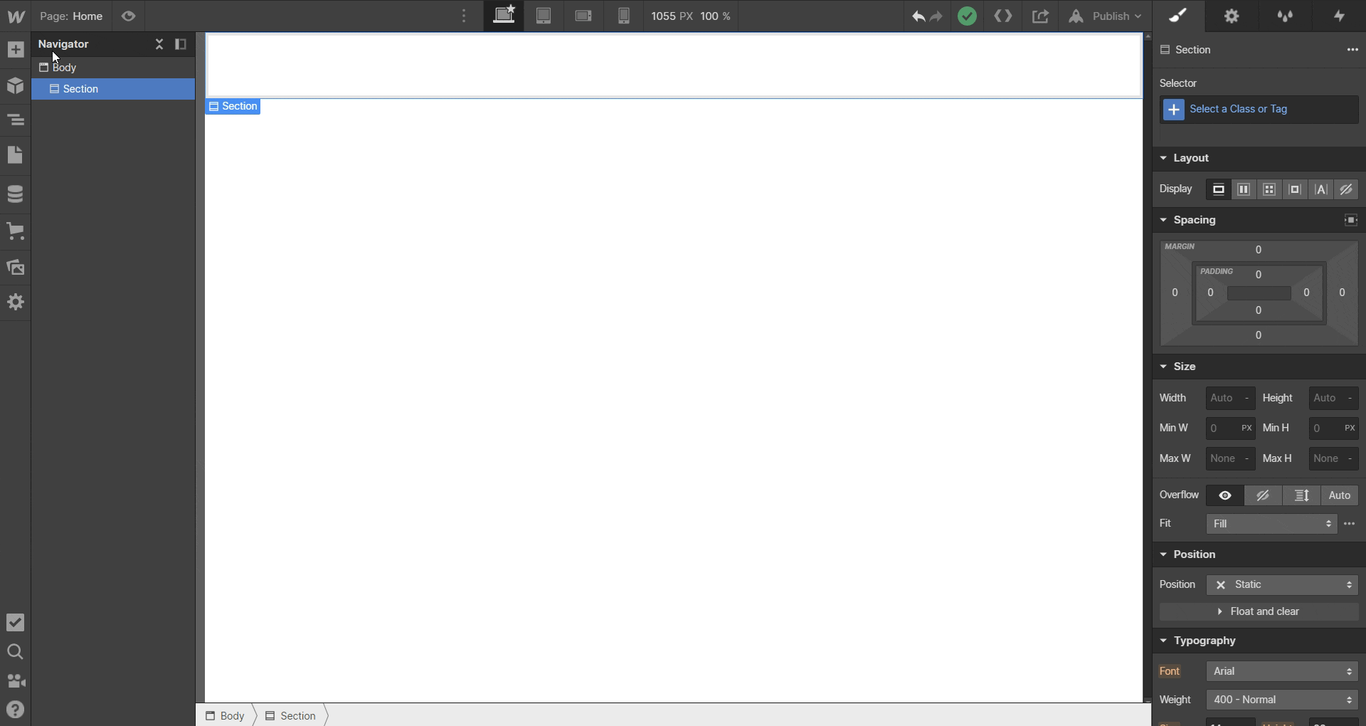 créer une liste sur Webflow
