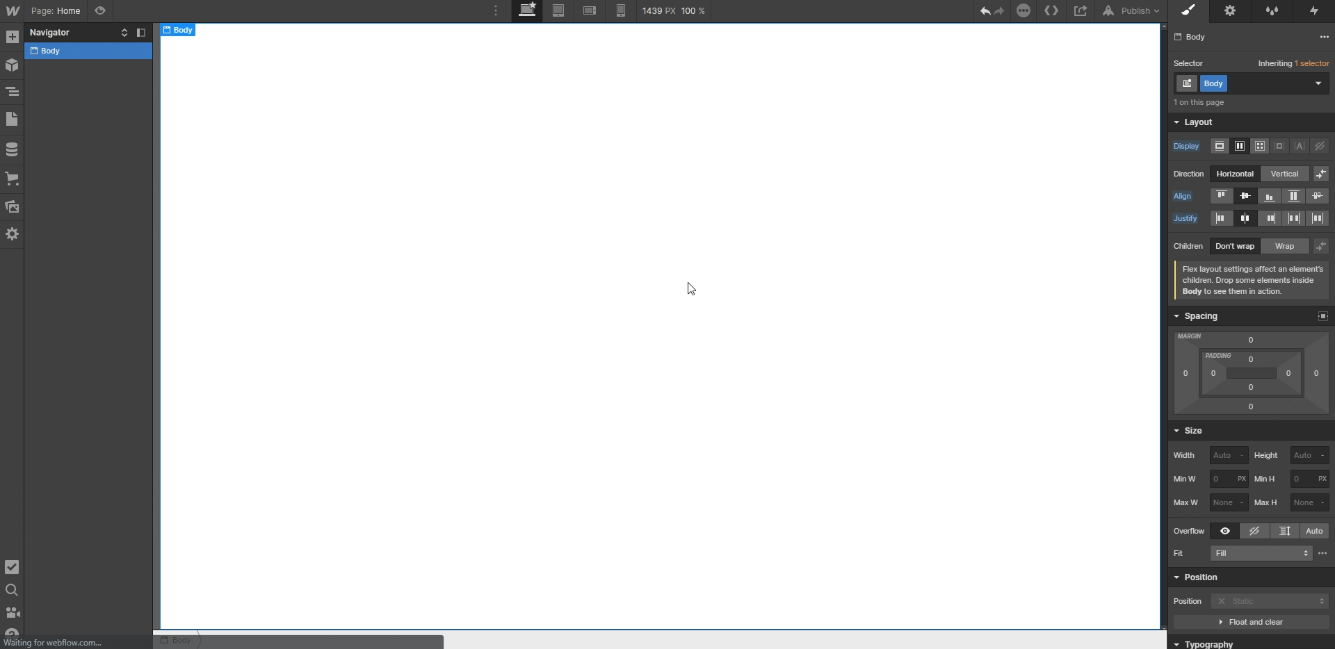 héberger son site sur Webflow