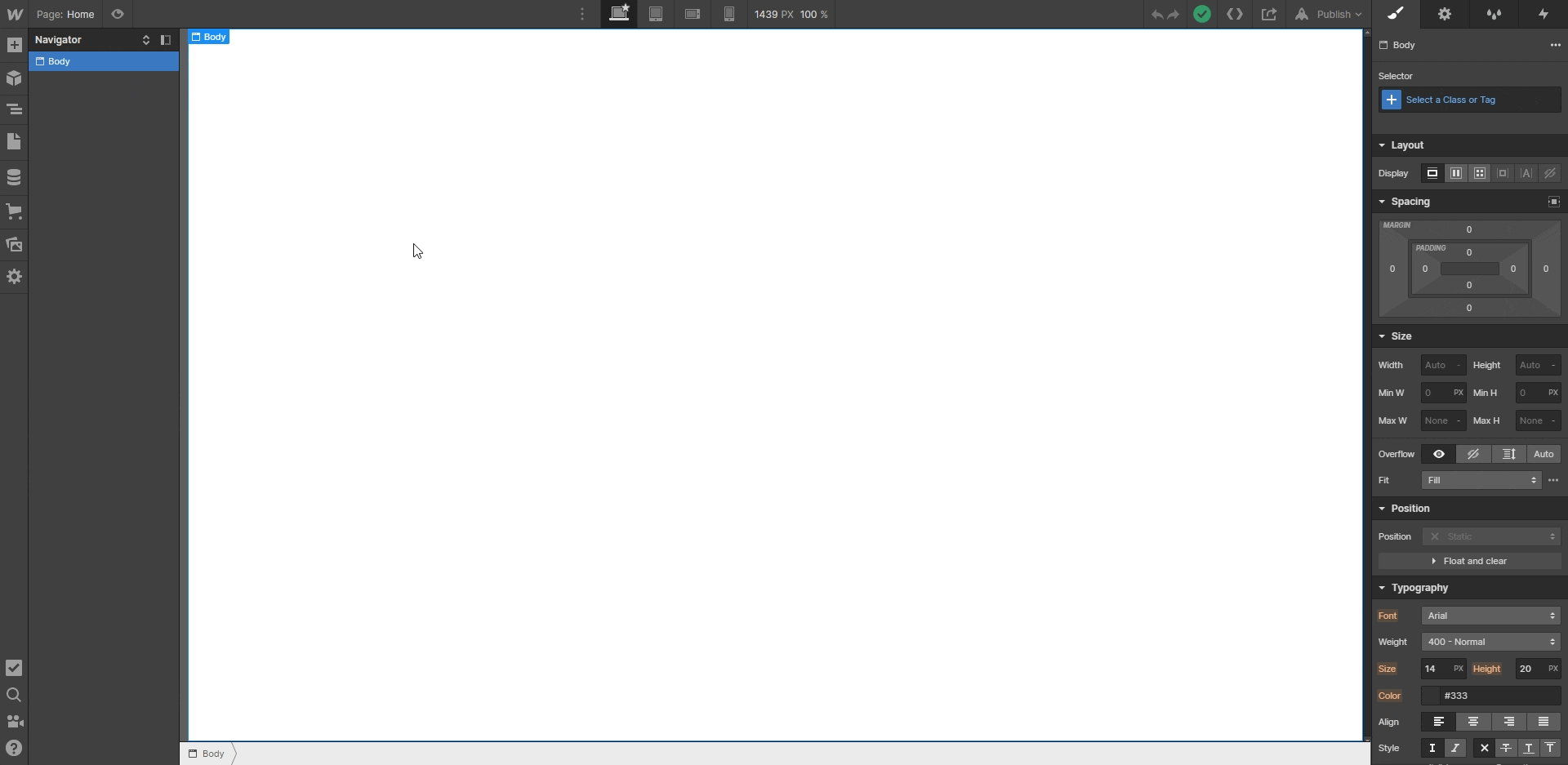 créer une grid Webflow