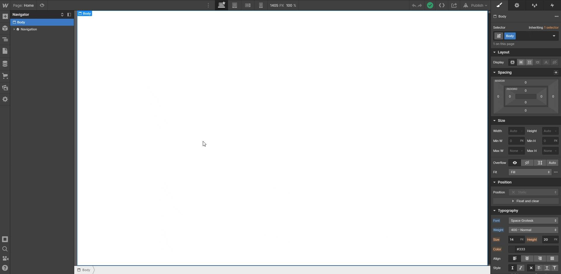 enlever le badge Webflow