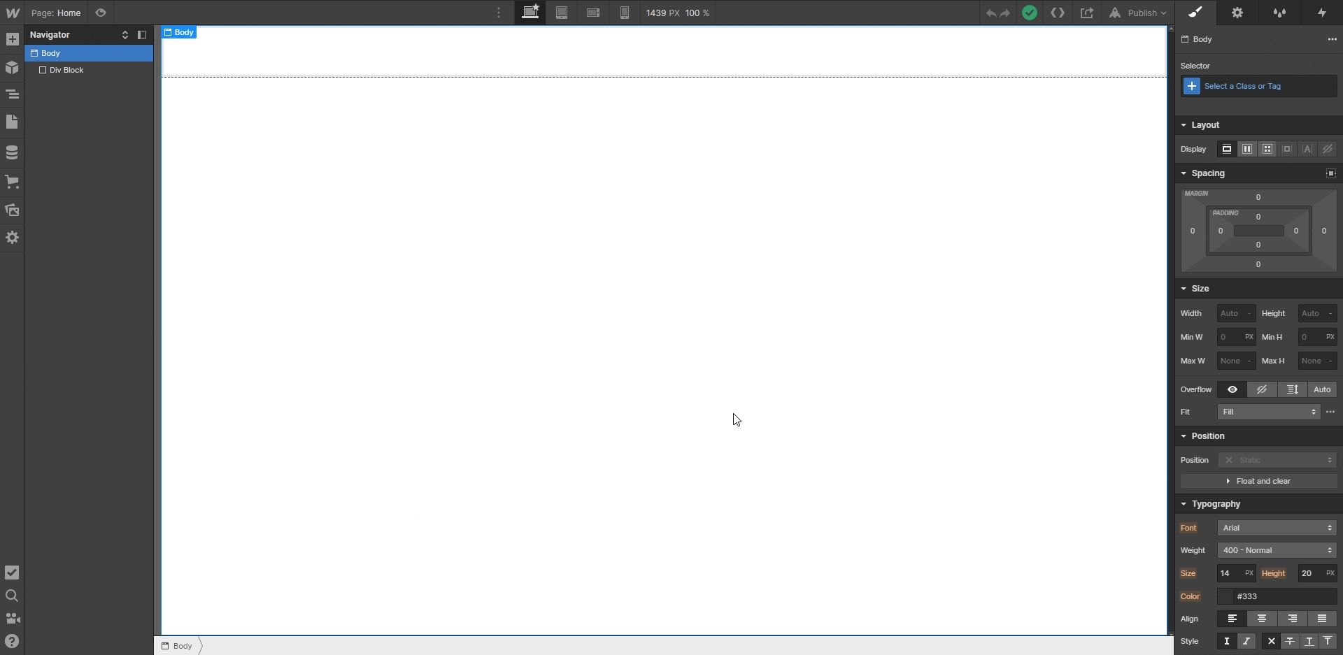 créer un point de sauvegarde sur Webflow 