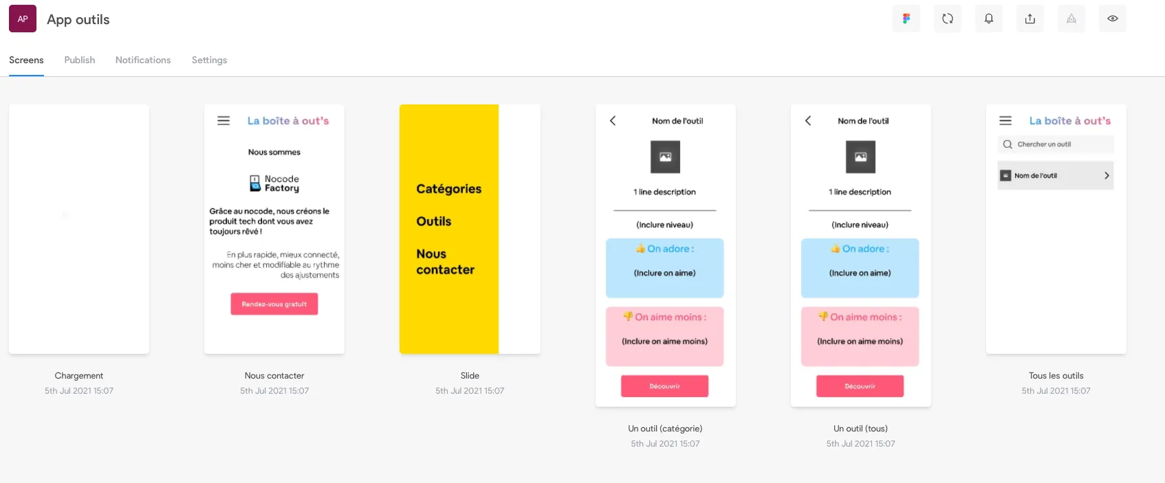 importer figma dans bravo app