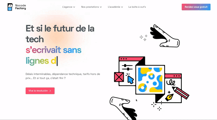impression client no code