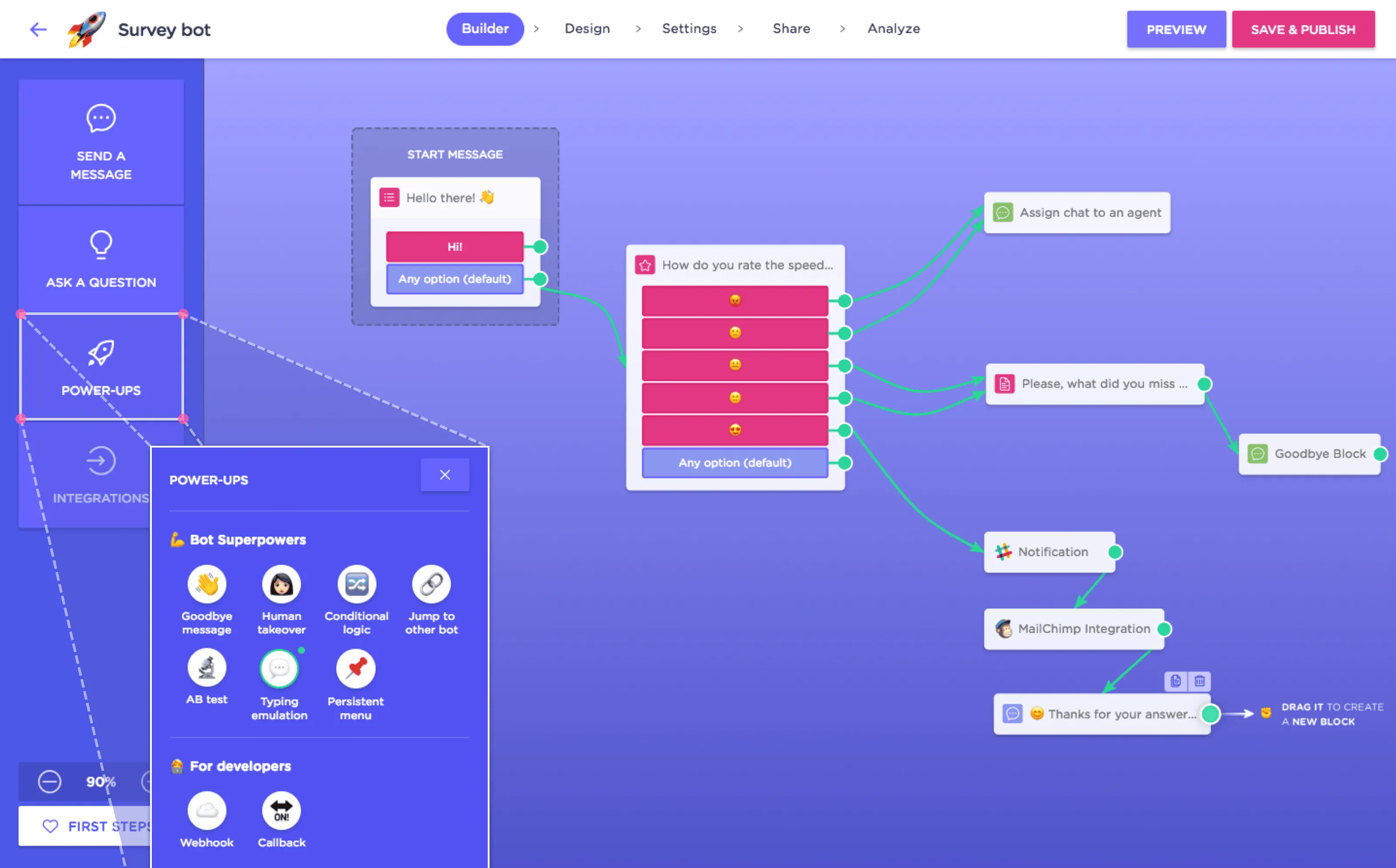 chatbot no code
