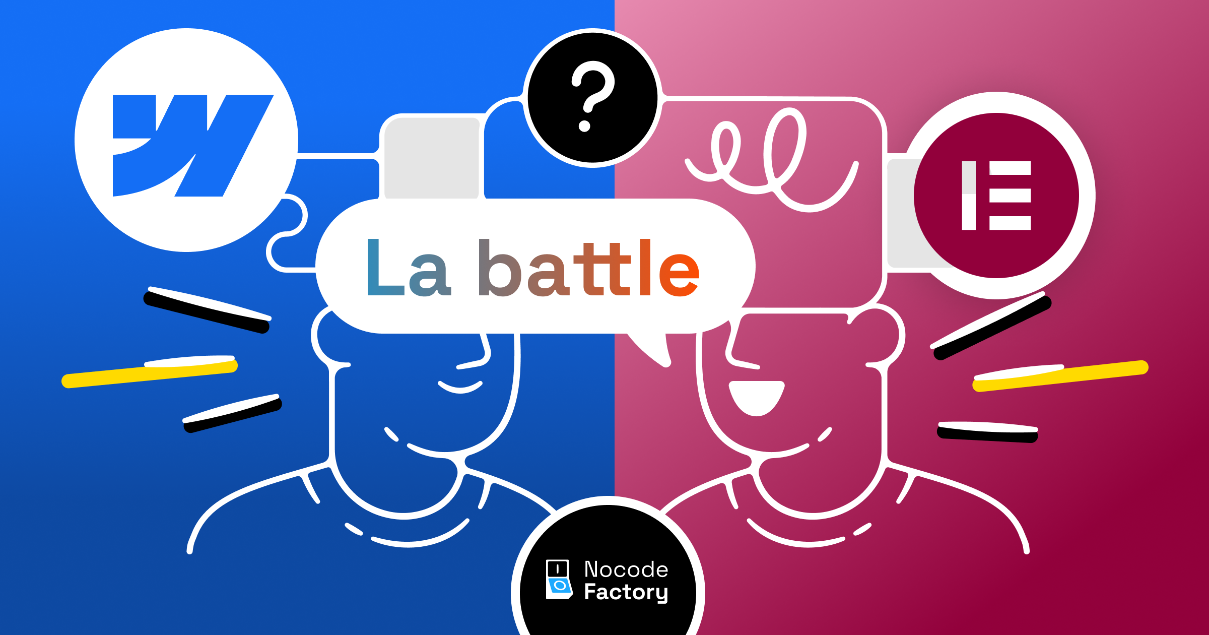 Comparatif Elementor vs Webflow - Guide pour choisir le meilleur constructeur de site no-code