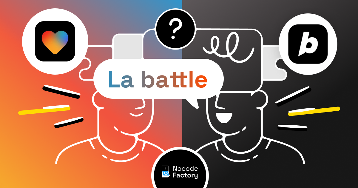 Comparaison des interfaces utilisateur de Bolt et Lovable pour la création d'applications web par IA.