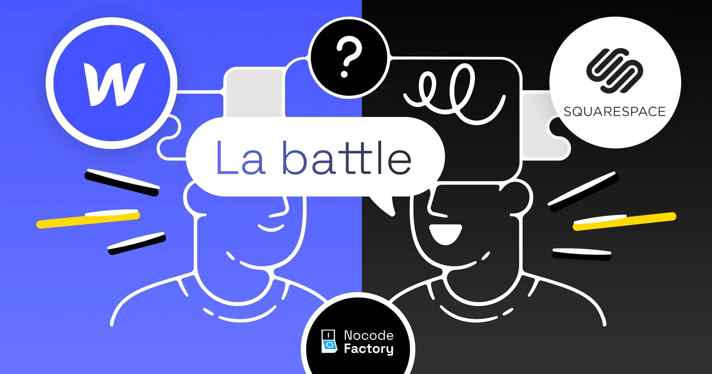 Comparatif Squarespace vs Webflow - Analyse détaillée des fonctionnalités et différences