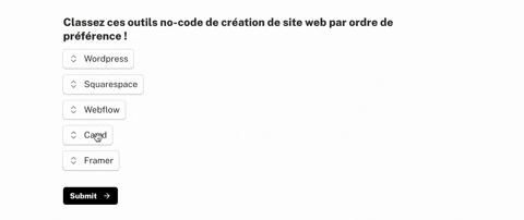 question de classement sur Tally