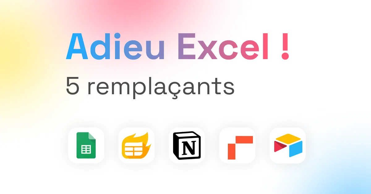 Alternative à Excel avec des outils no-code modernes pour la gestion de données