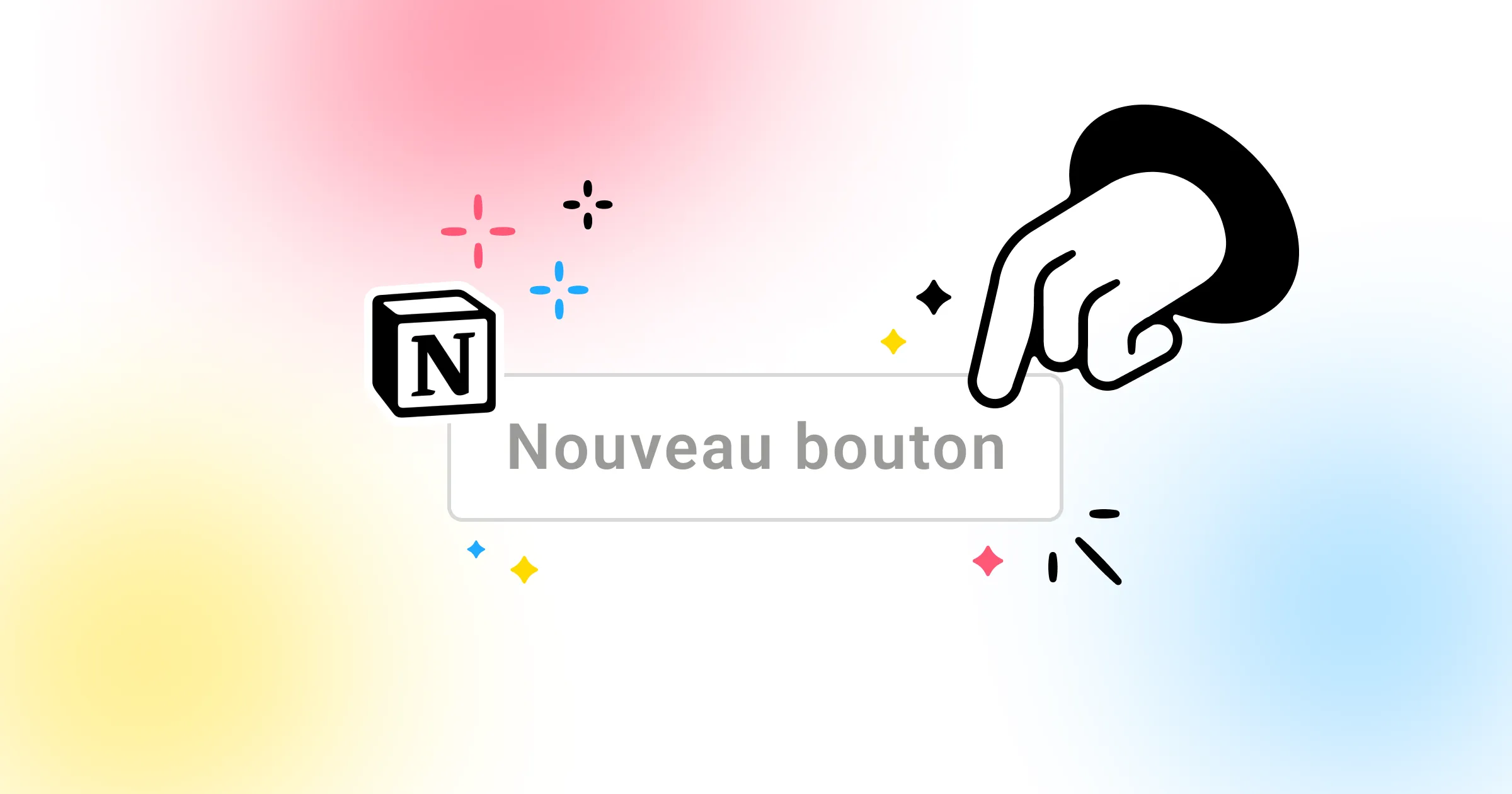 Interface Notion montrant les nouveaux boutons de modèle pour automatiser l'organisation du travail