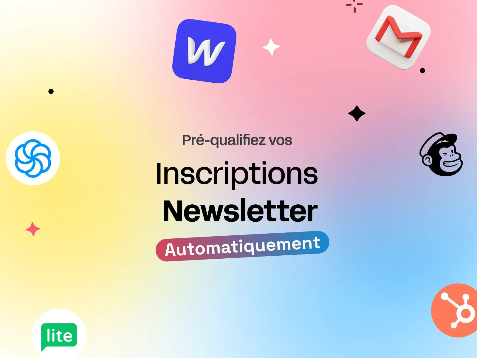 Workflow automatisé pour qualifier les leads de newsletter via des outils no code